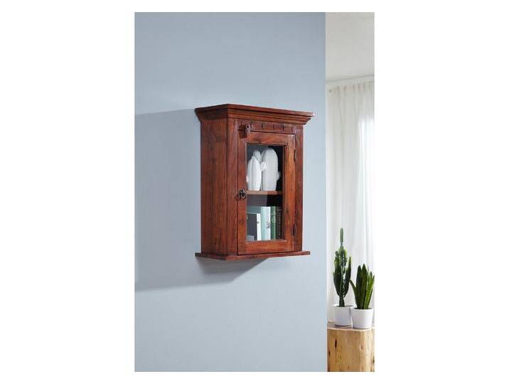 Hängevitrine Akazie 52x24x69 nougat lackiert OXFORD #1002 Hängevitrine Akazie 52x24x69 nougat lackiert OXFORD #1002 von MASSIVMOEBEL24