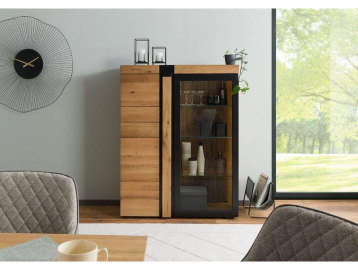 Highboard Eiche 110x45x144 natur geölt ROTTERDAM #100 Highboard Eiche 110x45x144 natur geölt ROTTERDAM #100 von MASSIVMOEBEL24