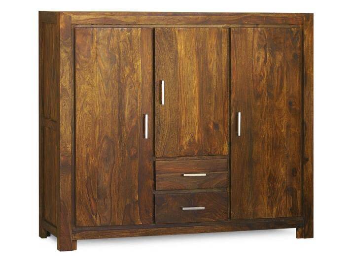 Highboard Sheesham 140x42x120 life honey lackiert METRO LIFE #124 von MASSIVMOEBEL24