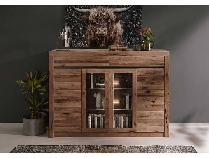 Highboard Wildeiche / Zerreiche 155x43x115 braun geölt MONTREUX #353 Highboard Wildeiche / Zerreiche 155x43x115 braun geölt MONTREUX #353 von MASSIVMOEBEL24