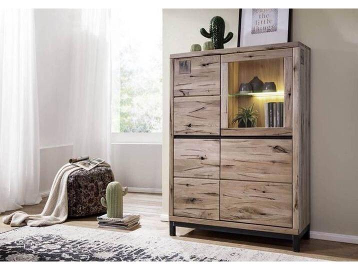 Highboard Wildeiche 103x40x148 bianco geölt VILLANDERS #205 Highboard Wildeiche 103x40x148 bianco geölt VILLANDERS #205 von MASSIVMOEBEL24