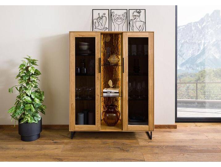 Highboard Wildeiche 112x43x145 natur geölt LINDAU #18 Highboard Wildeiche 112x43x145 natur geölt LINDAU #18 von MASSIVMOEBEL24