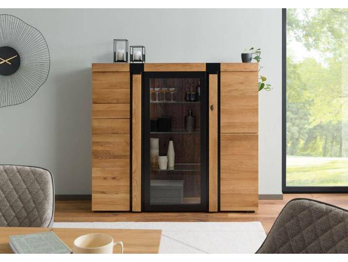 Highboard Wildeiche 161x45x144 natur geölt ROTTERDAM #101 Highboard Wildeiche 161x45x144 natur geölt ROTTERDAM #101 von MASSIVMOEBEL24
