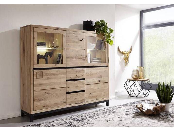 Highboard Wildeiche 166x40x148 bianco geölt VILLANDERS #207 Highboard Wildeiche 166x40x148 bianco geölt VILLANDERS #207 von MASSIVMOEBEL24