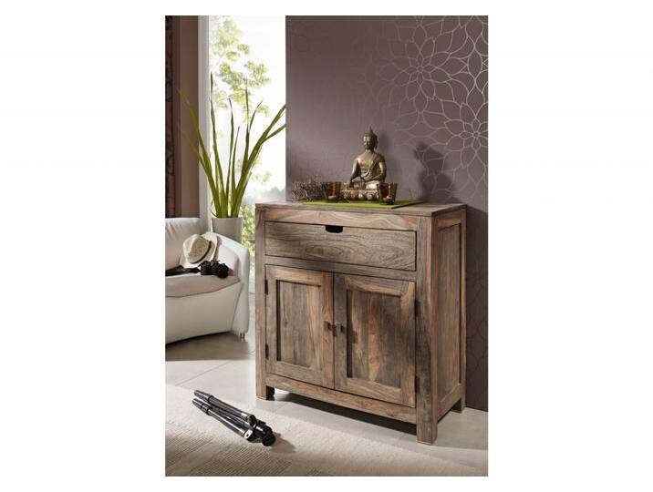 Kommode Sheesham 95x40x90  grau geölt NATURE GREY #81 von MASSIVMOEBEL24