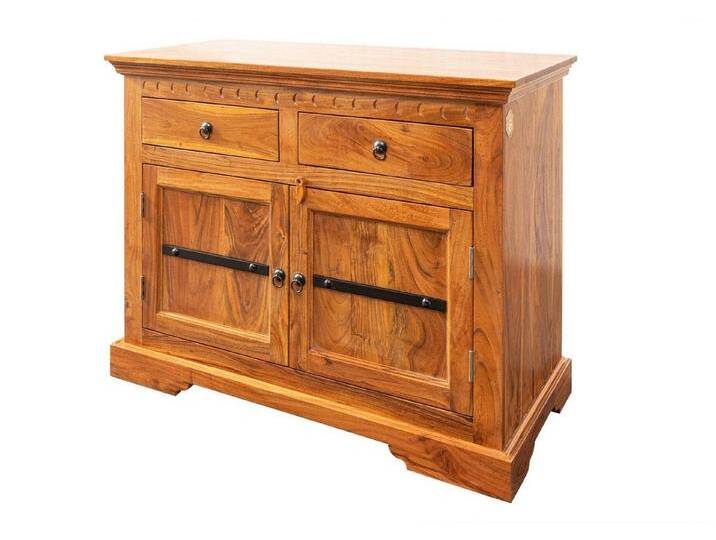 Massivmoebel24 Kommode (Kommode Akazie 107x50x88 honig lackiert OXFORD #0424), braun, Massivholz    , hellbraun von MASSIVMOEBEL24