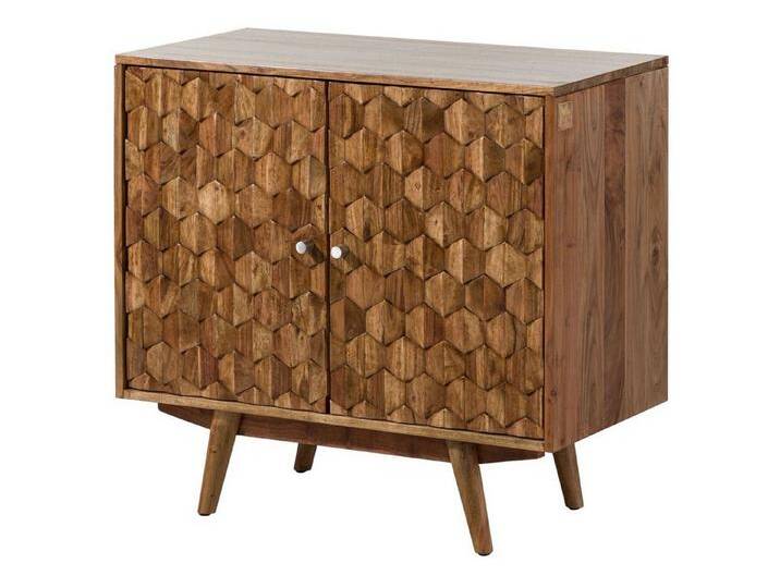 Massivmoebel24 Kommode (Massivholz), Kommode Akazie 80x42x75 Akazie natur lackiert MOSAYK #113, beige, natur von MASSIVMOEBEL24