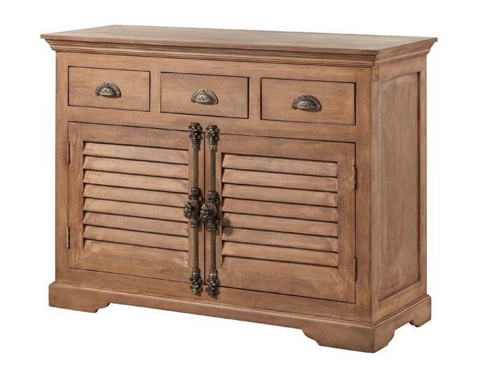 Massivmoebel24 Sideboard (Mango 120x45x90 beige geölt TOULOUSE #06) von MASSIVMOEBEL24
