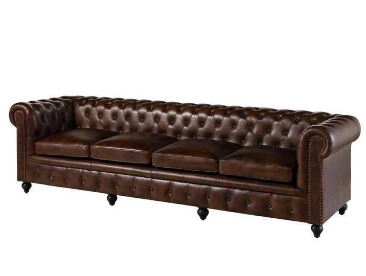 Massivmoebel24 Sofa, braun von MASSIVMOEBEL24