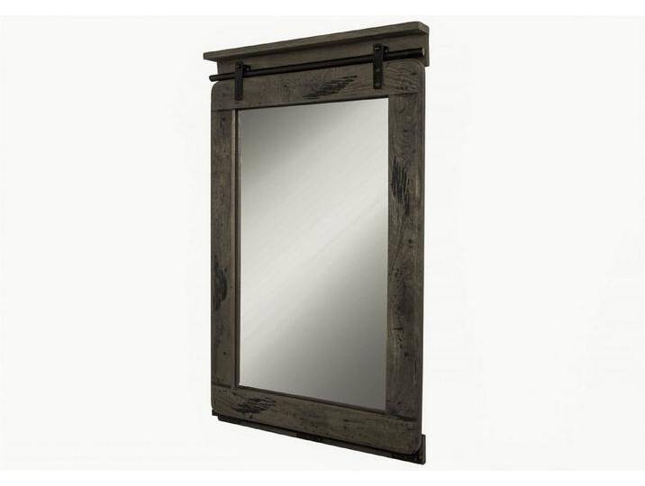 Massivmoebel24 Spiegel (1-St., Mango 60x8x100 grau lackiert RAILWAY #263), Mango 60x8x100 grau lackiert RAILWAY #263, grau von MASSIVMOEBEL24