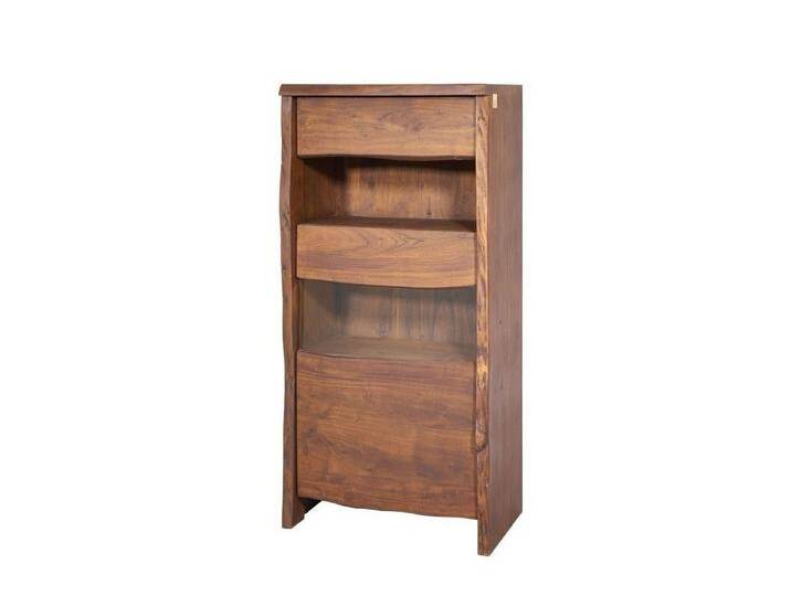 Massivmoebel24 Standvitrine #210 (Vitrine Akazie 71x45x147 braun lackiert PURE ACACIA #210), braun, braun von MASSIVMOEBEL24