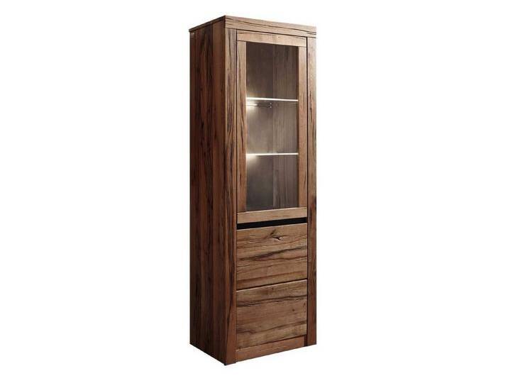Massivmoebel24 Standvitrine (Vitrine Wild-/Zerreiche 62x42x191 Tabacco brown geölt MONTREUX #320) Vitrine Wild-/Zerreiche 62x42x191 Tabacco brown geölt MONTREUX #320 von MASSIVMOEBEL24
