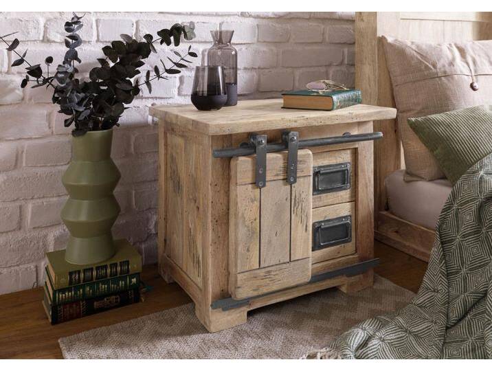 Nachttisch Mango 50x40x45 whitewash lackiert RAILWAY #3012 Nachttisch Mango 50x40x45 whitewash lackiert RAILWAY #3012 von MASSIVMOEBEL24