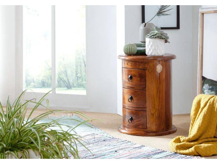 Nachttisch rund Akazie 42x42x55 honig lackiert OXFORD #0337 Nachttisch rund Akazie 42x42x55 honig lackiert OXFORD #0337 von MASSIVMOEBEL24