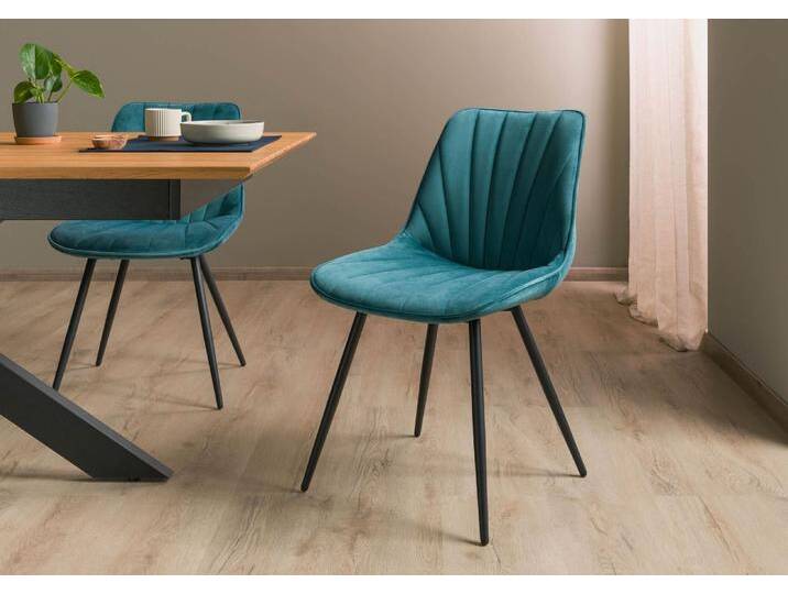 Polsterstuhl 51x58x85 blau GLORIA #102 - 2er Set Polsterstuhl 51x58x85 blau GLORIA #102 - 2er Set von MASSIVMOEBEL24