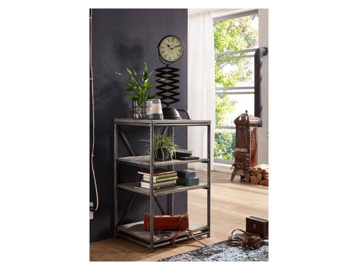 Regal Mango 61x46x100 grau lackiert HEAVY INDUSTRY #111 von MASSIVMOEBEL24