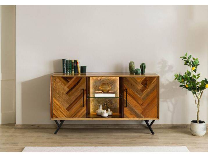 Sideboard Altholz 150x40x81 natur lackiert AVIGNON #110 Sideboard Altholz 150x40x81 natur lackiert AVIGNON #110 von MASSIVMOEBEL24