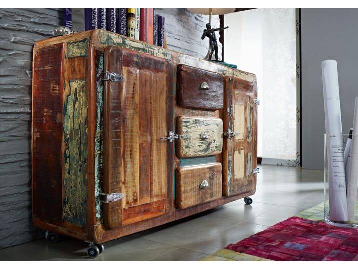 Sideboard Altholz 150x40x90 mehrfarbig lackiert FREEZY #07 Sideboard Altholz 150x40x90 mehrfarbig lackiert FREEZY #07 von MASSIVMOEBEL24