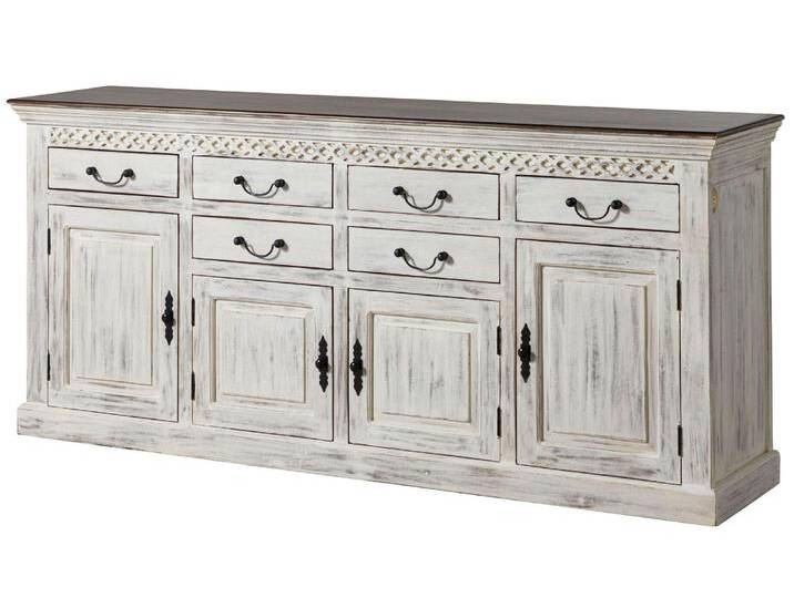 Sideboard Mango / Akazie 200x45x90 weiß gewachst CASTLE-ANTIK #108 Sideboard Mango / Akazie 200x45x90 weiß gewachst CASTLE-ANTIK #108 von MASSIVMOEBEL24