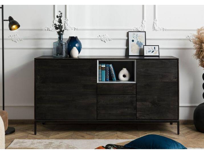 Sideboard Mango 160x45x85 dunkelgrau geölt CHICAGO #204 Sideboard Mango 160x45x85 dunkelgrau geölt CHICAGO #204 von MASSIVMOEBEL24