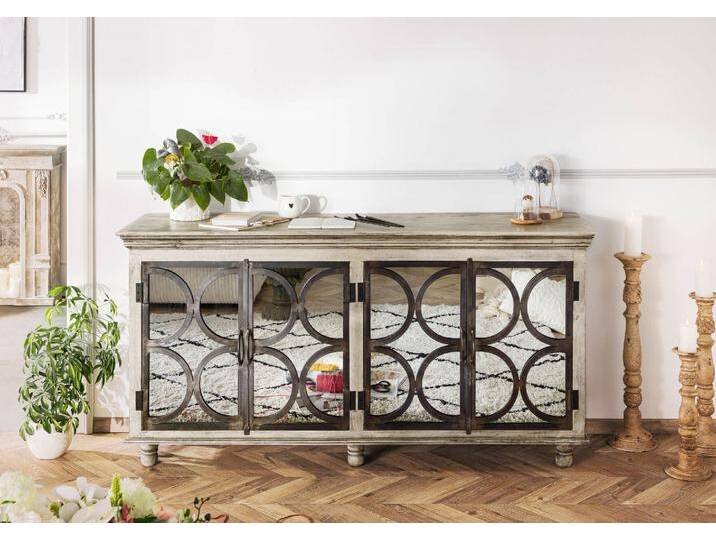 Sideboard Mango 183x46x92 grau lackiert HERMITAGE #010 Sideboard Mango 183x46x92 grau lackiert HERMITAGE #010 von MASSIVMOEBEL24