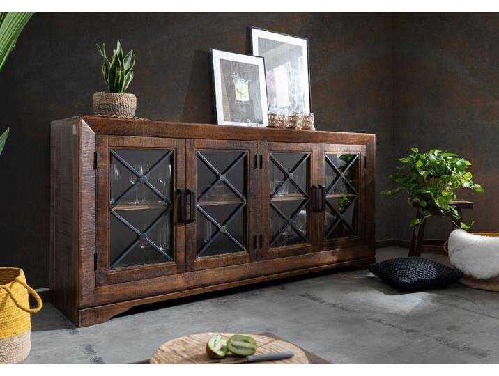 Sideboard Mango 193x46x91 braun lackiert STILMÖBEL #117 Sideboard Mango 193x46x91 braun lackiert STILMÖBEL #117 von MASSIVMOEBEL24