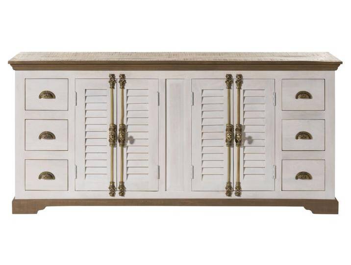 Sideboard Mango 200x45x90 weiß lackiert TOULOUSE #117 Sideboard Mango 200x45x90 weiß lackiert TOULOUSE #117 von MASSIVMOEBEL24