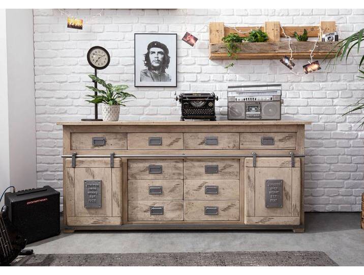 Sideboard Mango 200x45x90 whitewash lackiert RAILWAY #322 Sideboard Mango 200x45x90 whitewash lackiert RAILWAY #322 von MASSIVMOEBEL24