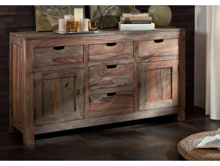 Sideboard Sheesham 140x42x80 grau geölt NATURE GREY #80 Sideboard Sheesham 140x42x80 grau geölt NATURE GREY #80 von MASSIVMOEBEL24