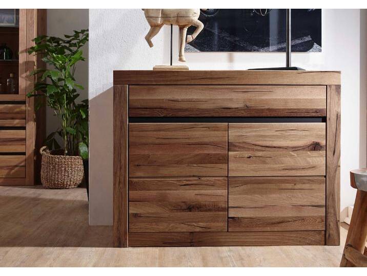 Sideboard Wildeiche / Zerreiche 108x43x80 braun geölt MONTREUX #350 von MASSIVMOEBEL24
