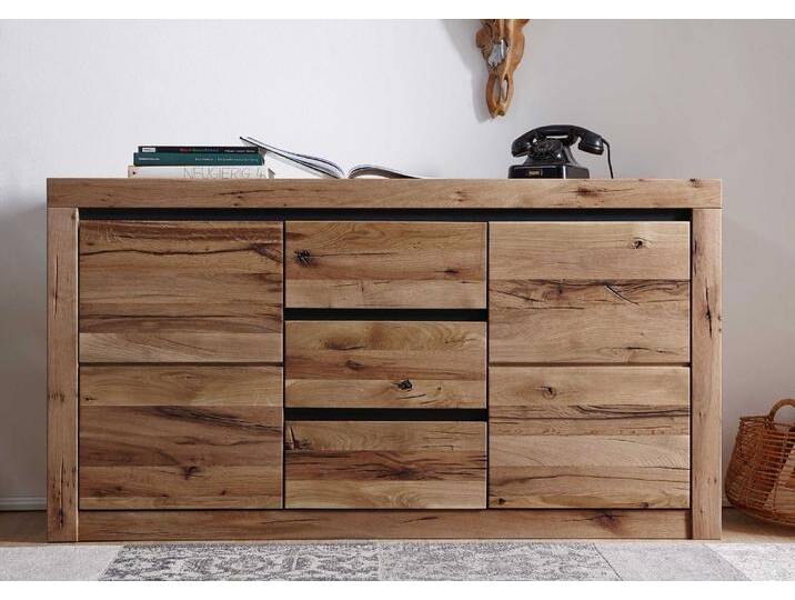 Sideboard Wildeiche / Zerreiche 155x43x80 braun geölt MONTREUX #354 Sideboard Wildeiche / Zerreiche 155x43x80 braun geölt MONTREUX #354 von MASSIVMOEBEL24