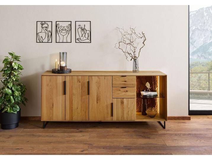 Sideboard Wildeiche 180x43x79 natur geölt LINDAU #09 Sideboard Wildeiche 180x43x79 natur geölt LINDAU #09 von MASSIVMOEBEL24