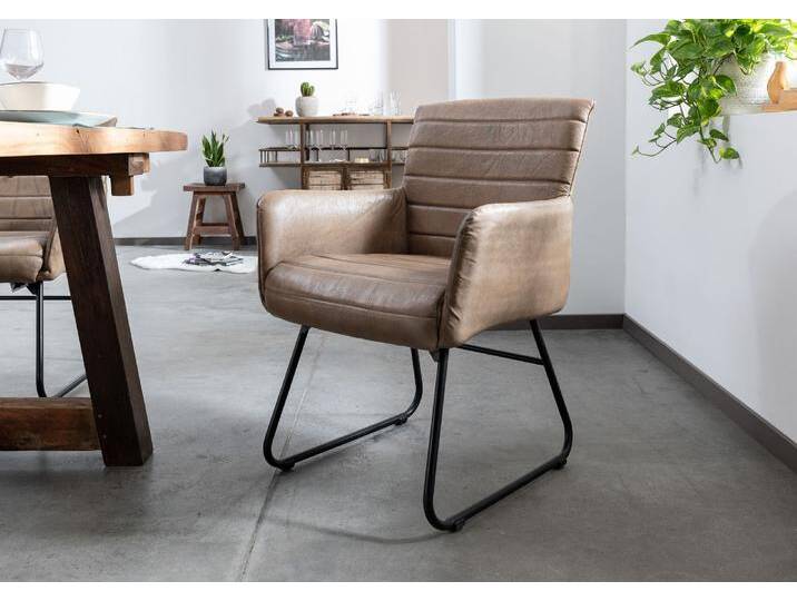 Stuhl Echtleder 62x59x86 beige IRON LABEL #05 Stuhl Echtleder 62x59x86 beige IRON LABEL #05 von MASSIVMOEBEL24