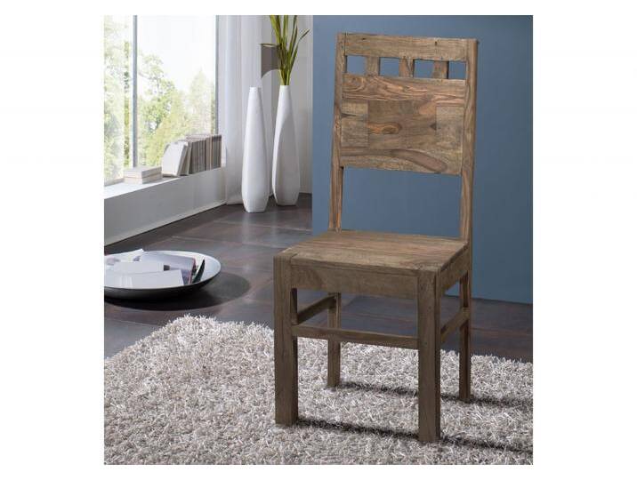 Stuhl Sheesham 45x45x100 grau geölt NATURE GREY #120 Stuhl Sheesham 45x45x100 grau geölt NATURE GREY #120 von MASSIVMOEBEL24