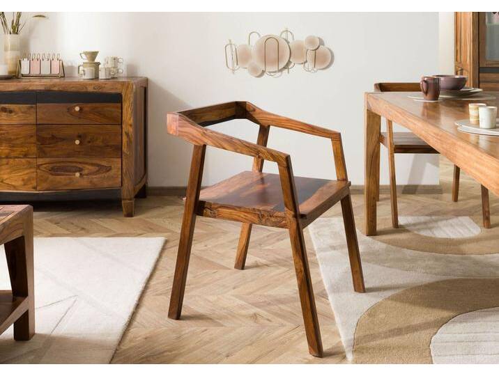 Stuhl Sheesham 45x51x76 dunkelbraun lackiert ANCONA #200 Stuhl Sheesham 45x51x76 dunkelbraun lackiert ANCONA #200 von MASSIVMOEBEL24