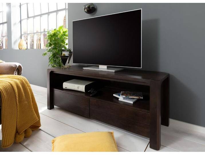 TV-Board Akazie 125x45x50 tabak lackiert BUENO #4002 von MASSIVMOEBEL24