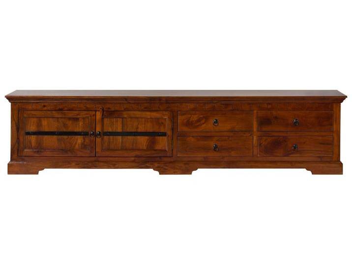 TV-Board Akazie 240x40x55 nougat lackiert OXFORD #1017 von MASSIVMOEBEL24