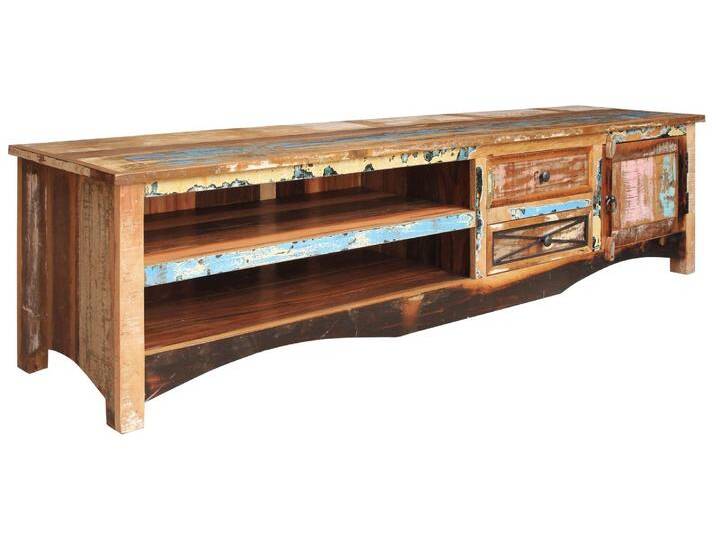 TV-Board Altholz 200x50x50 mehrfarbig lackiert NATURE OF SPIRIT #136 von MASSIVMOEBEL24
