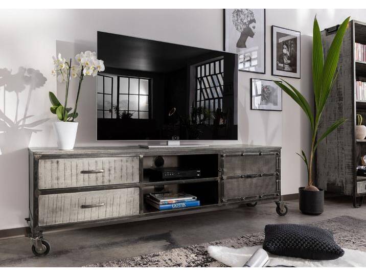 TV-Board Mango 190x40x60 grau lackiert HEAVY INDUSTRY #131 TV-Board Mango 190x40x60 grau lackiert HEAVY INDUSTRY #131 von MASSIVMOEBEL24