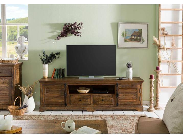 TV-Board Mango 200x45x60 dunkelbraun geölt RODEZ #149 TV-Board Mango 200x45x60 dunkelbraun geölt RODEZ #149 von MASSIVMOEBEL24