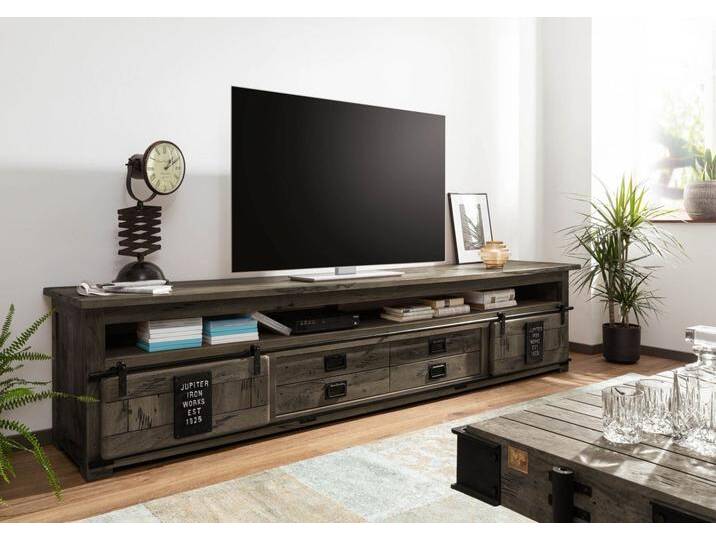 TV-Board Mango 260x50x60 grau lackiert RAILWAY #255 TV-Board Mango 260x50x60 grau lackiert RAILWAY #255 von MASSIVMOEBEL24