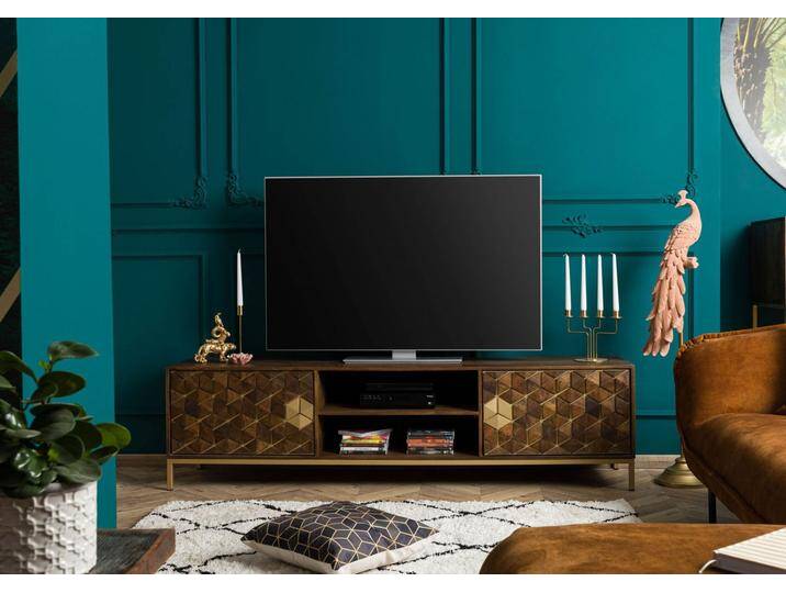 TV-Board Mango190x45x50 braun geölt DIAMOND #205 von MASSIVMOEBEL24