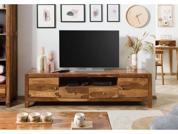 TV-Board Sheesham 200x45x55 braun lackiert ANCONA #111 TV-Board Sheesham 200x45x55 braun lackiert ANCONA #111 von MASSIVMOEBEL24