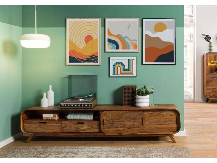 TV-Board Sheesham 220x40x48 hellbraun lackiert MAILAND #127 TV-Board Sheesham 220x40x48 hellbraun lackiert MAILAND #127 von MASSIVMOEBEL24