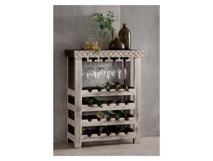 Weinregal Mango / Akazie 70x30x90 weiß gewachst CASTLE-ANTIK #277 Weinregal Mango / Akazie 70x30x90 weiß gewachst CASTLE-ANTIK #277 von MASSIVMOEBEL24