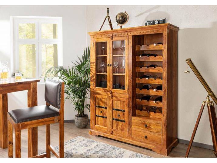 Weinschrank Akazie 144x47x180 honig lackiert OXFORD #0519 Weinschrank Akazie 144x47x180 honig lackiert OXFORD #0519 von MASSIVMOEBEL24