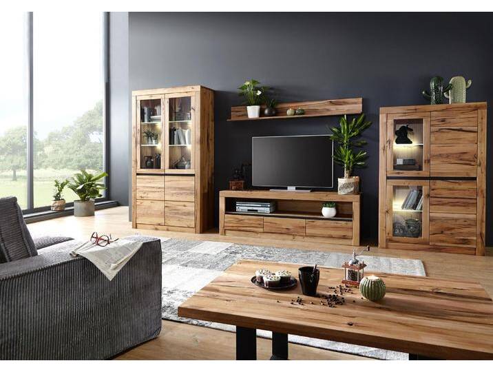 Wohnwand Wild-/Zerreiche massiv natur geölt Wuchsrisse MONTREUX #900 Wohnwand Wild-/Zerreiche massiv natur geölt Wuchsrisse MONTREUX #900 von MASSIVMOEBEL24