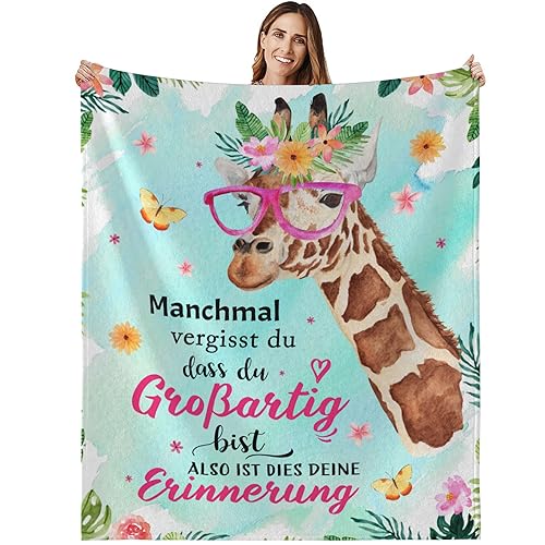 MAST DOO Geschenke für Frauen Inspirierende Geschenke für Frauen Kuscheldecke Geburtstagsgeschenk für Frauen Lustige Geschenkideen für Beste Freundin Kollegen Ehefrau Mama 150x130cm von MAST DOO