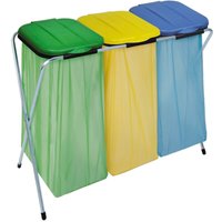 Ecofix Müllsackständer 3-fach mit Deckel für Müllsäcke von 60 - 130 Liter - Masta von MASTA