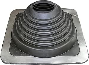 MASTER FLASH® Standard #4 Flexibler Dachdurchgang Dichtung EPDM Flansch gegen Wassereintritt Temperaturbeständig Schornsteinschutz Rohre Kabel Paneele (70-254mm) (SQ401BA-SET) von Master Flash